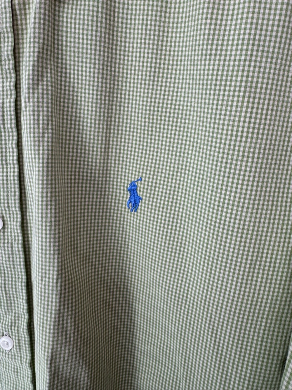 Ralph Lauren Men's Green Micro-Check Blake Button-Down Shirt 100% Cotton XXL - Picture 5 of 7